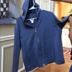 Chico’s Hooded Zip-Up Sweatshirt